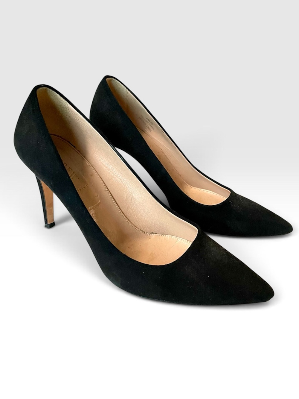 J Crew Classic Black Suede Heels Pumps